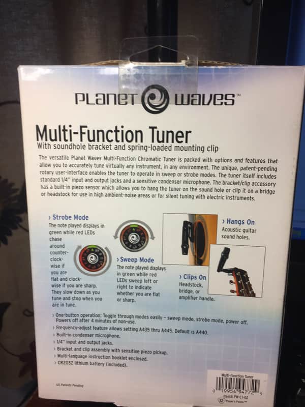 Planet Waves CT-02 Multi-Function Instrument Tuner image 1
