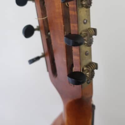 Antique Vintage 1930s Regal Parlor Guitar Project Scenic Floral Stencil Washburn Ditson Original Cloth Latch Case image 14