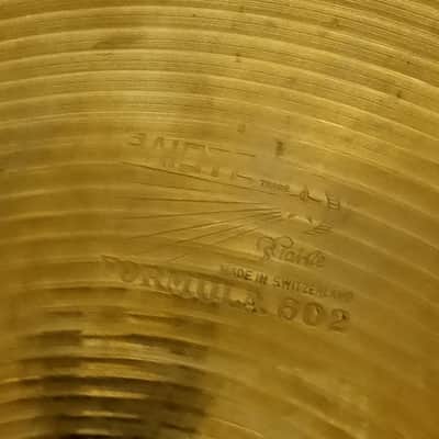 *Paiste 14" 848g 602 Vintage 60s Pre-Seral Switzerland B20 Hi-Hat/Crash Cymbal* image 2