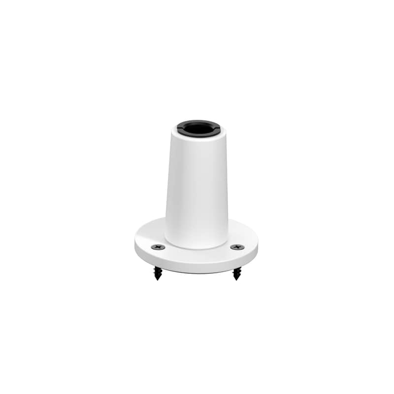 Wave Desk Plate White – Flange Mount For Mic Arms, Easy Screw-In Setup, No Clamps Or Cutouts, Holds Microphones Ultra-Stable, 1/4" Mounting Thread – For Wooden Desks & Tables image 1