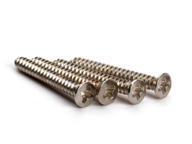 Screw Set, Bridge Humbucker Mounting Ring, Nickel image 1