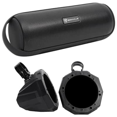 SSV Works 1.5" Roll Bar Tower Speaker 6.5" Pods+Portable Bluetooth Home Speaker image 1
