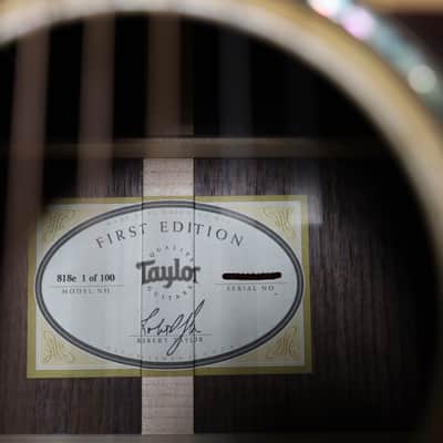 Taylor 818e 2015 Acoustic Electric Guitar - First Edition (#1 of 100) image 2