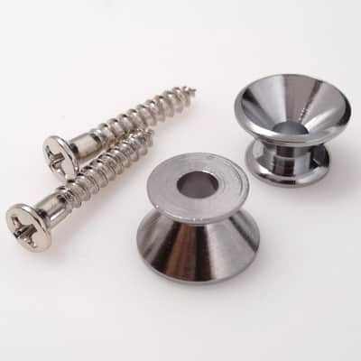True Custom Shop® Chrome '60's Vintage Reissue Strap Button for Fender Stratocaster and Telecaster image 3