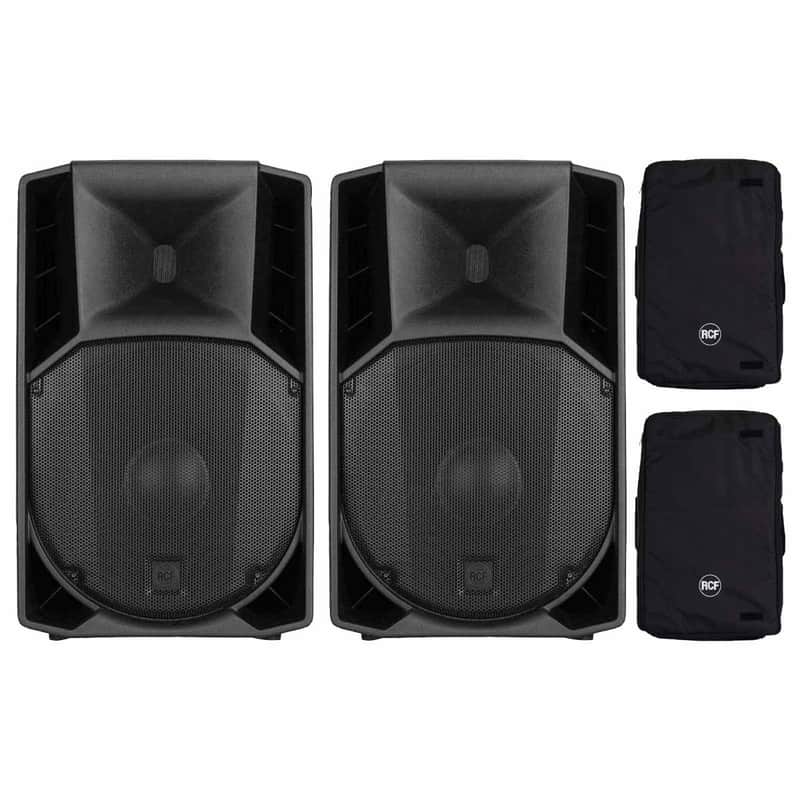 RCF ART 735-A MK5 1400W 2-Way 15" Powered Active DJ PA Speakers Pair w Covers image 1
