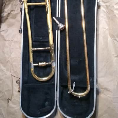 Blessing Scholastic Tenor Trombone, Case & Mouthpiece. Made in USA. Acceptable. image 1