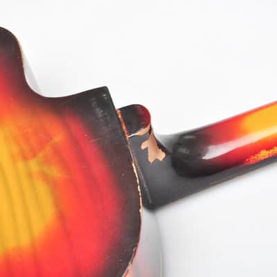 Orpheus 60s Orfeus Vintage Cutaway Jazz Archtop Acoustic Guitar Sunbirst image 2