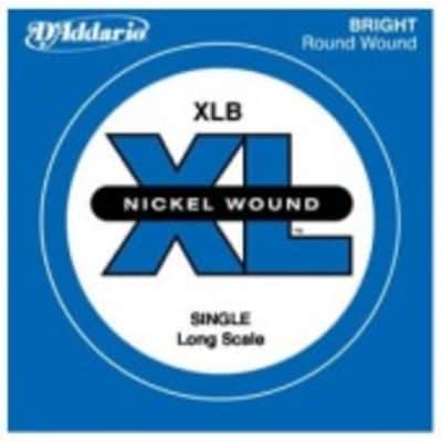 D'Addario XLB080 Nickel Wound XL Bass Single String - .080 Gauge image 1