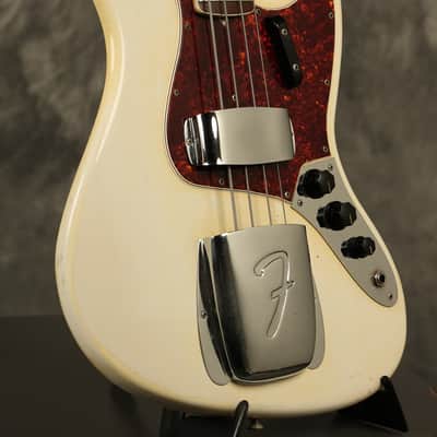 1966 Fender Jazz Bass Custom Color OLYMPIC WHITE image 7