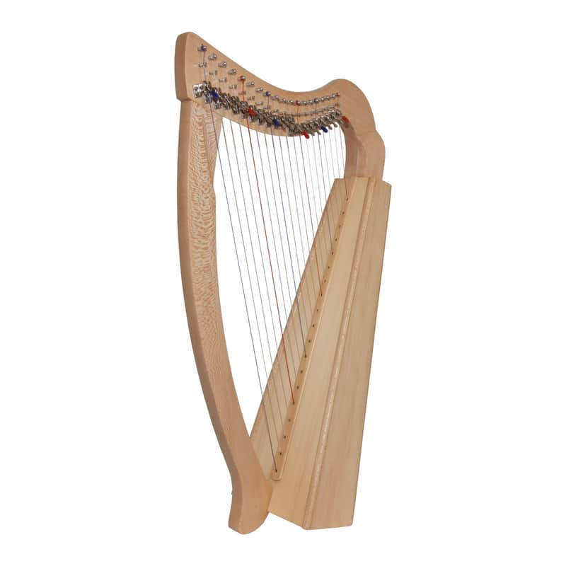 Roosebeck HPXALC-N | PIXIE HARP 19-STRING CHELBY LEVERS LACEWOOD NATURAL. New with Full Warranty! image 1