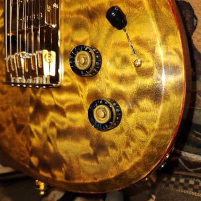 Tigers Eye Custom Crafted Slash Pro Hums Neck Railhammer Vintage on Bridge image 7