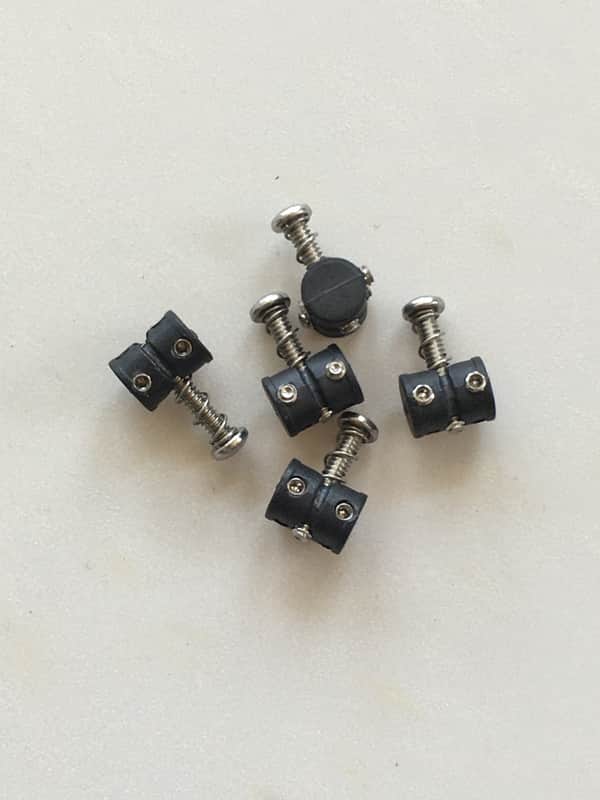5 Black Graph Tech Saddles Offset Bridge Fender Jaguar Jazzmaster Mustang Guitar image 1