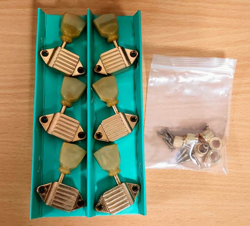 Gibson Kluson Waffleback tuners 50s/60s - Gold image 1