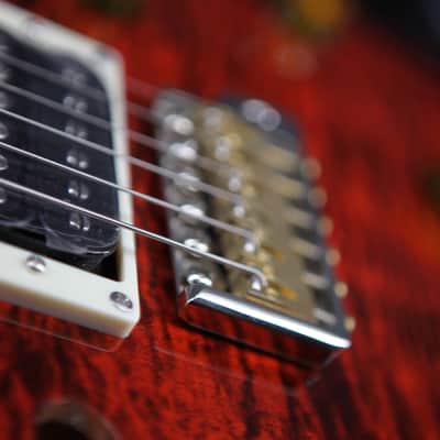 PRS SE Custom 24 Semi-Hollow Piezo 2025 - Present - Orange Tiger Smokeburst image 7