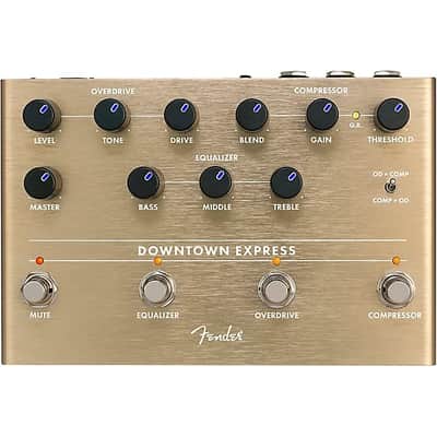 Fender  Downtown Express Bass Multi-Effects Pedal 2024 - Gold image 1