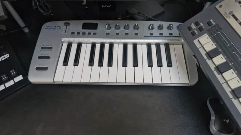 M-Audio KeyRig 25 USB MIDI Keyboard Controller – Compact 25 Key image 1