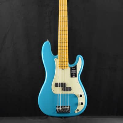 Fender American Professional II Precision Bass V Miami Blue Maple Fingerboard image 2