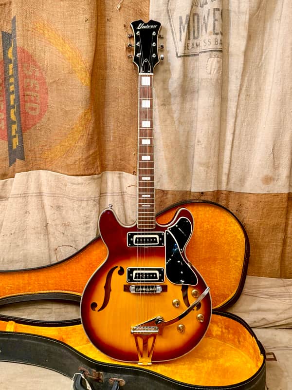 Univox Custom 335 Semi-Hollowbody ~1969 - Sunburst image 1