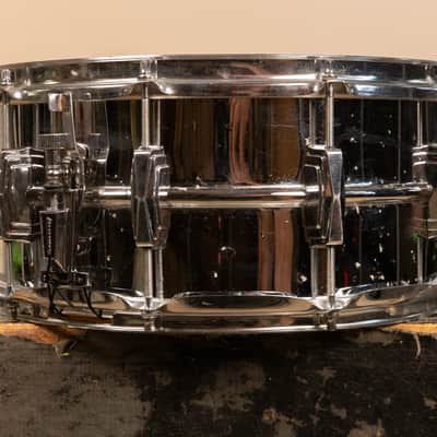 1980s Ludwig 6.5x14 LM402 Supraphonic Snare Drum image 5