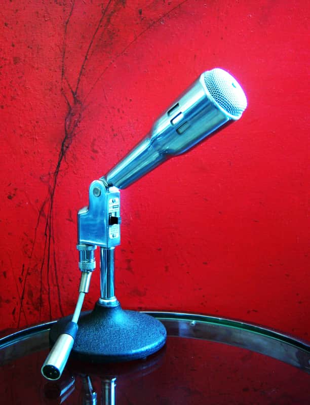 Vintage RARE 1950's era Knight 4550 dynamic cardioid microphone Hi Z / Electro Voice 664 Dual Z w cable # 2 image 1