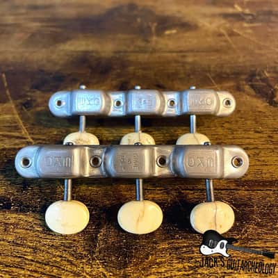 Vintage EKO Italian 3X3 Tuners *USED* (1960s - Nickel) image 2