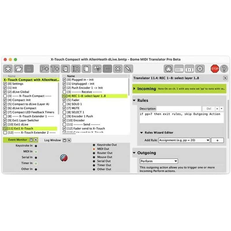BOME MIDI Translator Pro - Advanced MIDI Mapping Software (Download) image 1