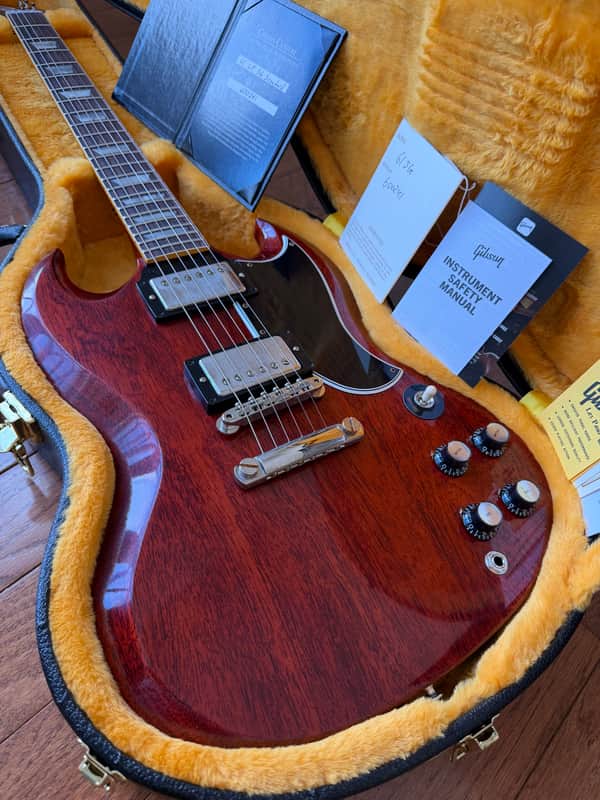 2026 Gibson Custom Shop Les Paul SG ‘61 Standard VOS Stop Tail - Cherry Red