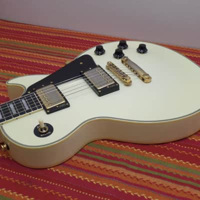 Burny Les Paul Custom Super Grade Vintage White MIJ Made in Japan CIJ image 4