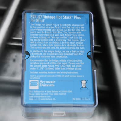 Seymour Duncan STK-S7 Vintage Hot Stack Plus Strat Pickup - Black image 2
