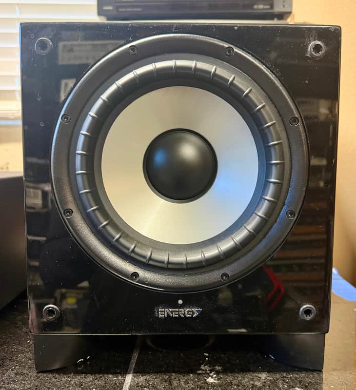 Energy ESW-CS8 Powered 8" Subwoofer Glossy Black; Tested image 1