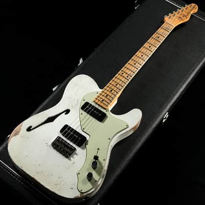 Fender Custom Shop Master Built 1960s Thinline Telecaster Relic Olympic White by Greg Fessler [R128542] (01/15) image 7