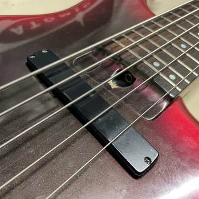 Heartfield DR Series DR-5 5-string Bass Aguilar Preamp MIJ Made In Japan Red/Black image 11