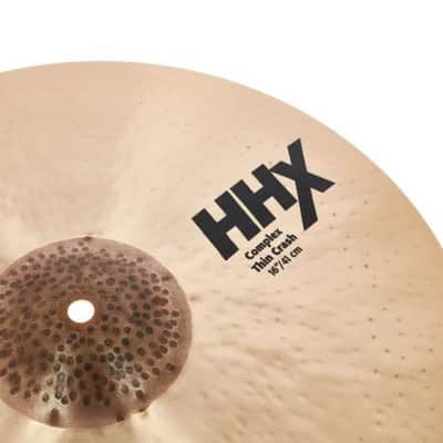 Sabian 16" HHX Complex Thin Crash Cymbal 2024 Natural image 3