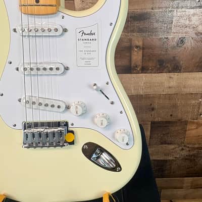 Fender Standard Stratocaster, Olympic White, Free Ship,974 image 3