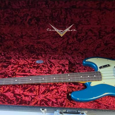 NEW Old Stock! 2022 Fender Custom Shop '60 Jazz Bass Relic - Ocean Turquoise - 9.6 lbs - Authorized Dealer - R121248 image 4