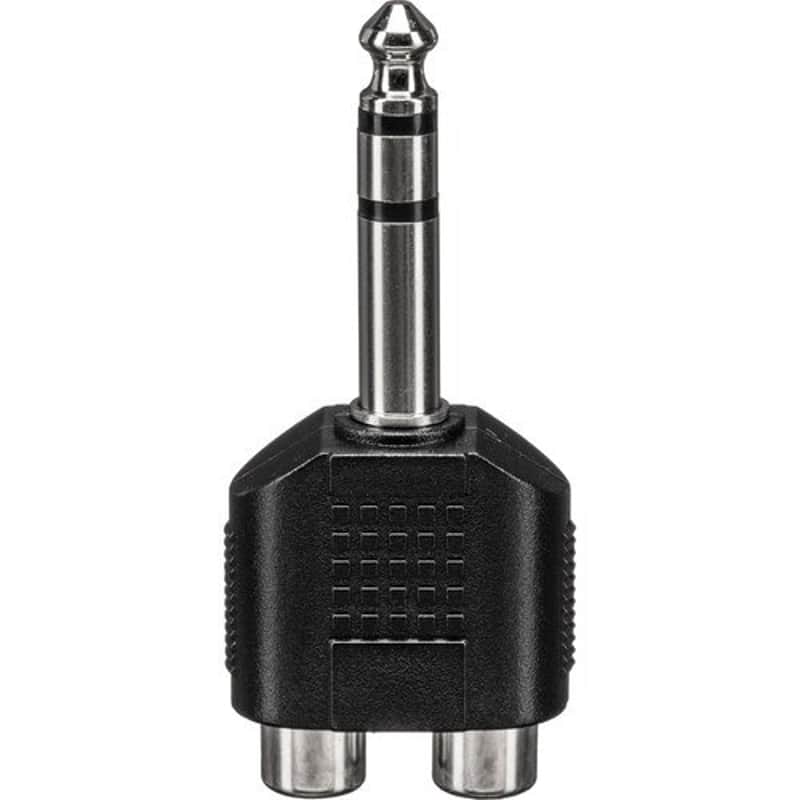 Hosa Dual RCA to 1/4" TRS Adapter image 1
