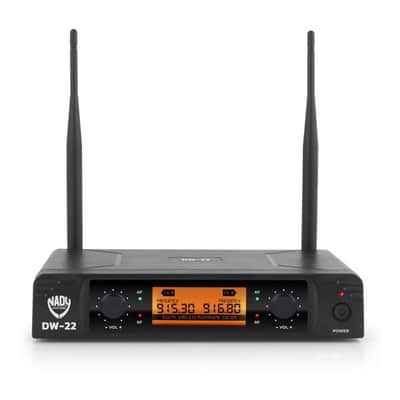 Nady DW-22 LT-HM Dual Digital Wireless System w/Two Lapel Microphones & Two Headset Microphones image 5