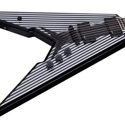 Wylde Audio Viking V Pinstripe EMG 81/85 Zakk Wylde V Shape Electric Guitar image 5