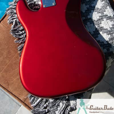 1991 Fender PB-62 '62 Precision Bass Reissue - Candy Apple Red - Made in Japan (FujiGen) Pro Set Up w Perfect Frets/Action/Intonation! image 9