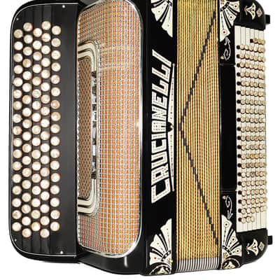 Crucianelli Brevis made in Italy Rare 5 Rows Button Accordion B Griff, New Straps 2154, Amazing Rich and Powerful sound! Bild 6