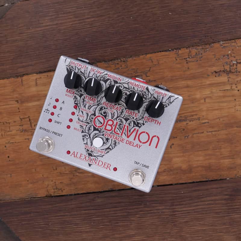 2010s Alexander Pedals Oblivion Vintage Delay Graphic