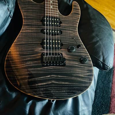 Suhr Modern - Trans Black - Custom w/Hand Selected Flame Top - Mint! image 5