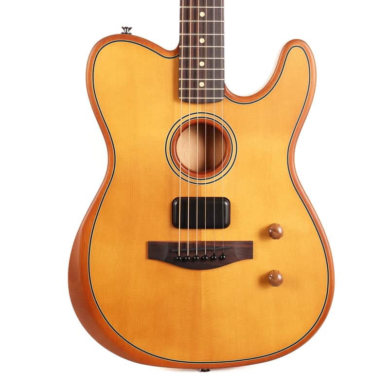 Fender Acoustasonic Standard Telecaster Aged Natural image 1