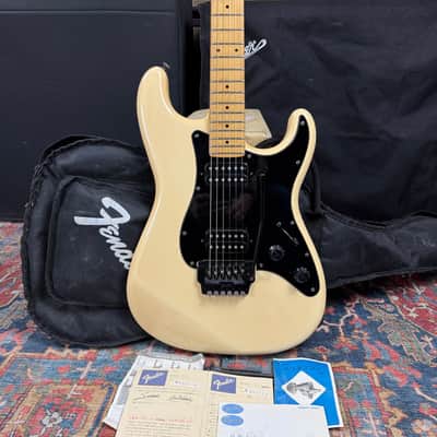 1985 Fender Boxer Stratocaster Model ST-555 w/System I Trem - Vintage White image 2