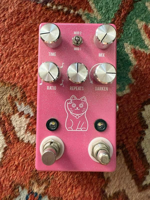 ギター JHS PEDALS LUCKY CAT DELAY JHS Lucky Cat Delay Pink – Chicago Music Exchange