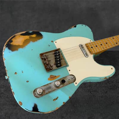 Nash T-57 – Seafoam Green over 2-Tone Sunburst, Heavy Aging image 3