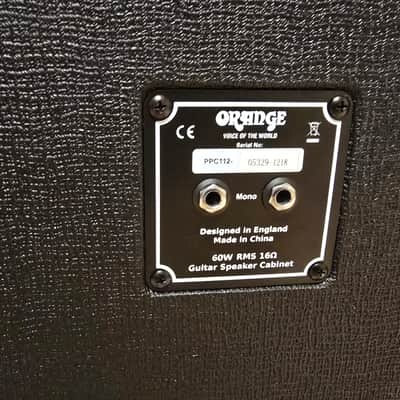 Orange PPC112 BK 1x12" Cab with V30 - Black - 16 ohm - 60W image 3