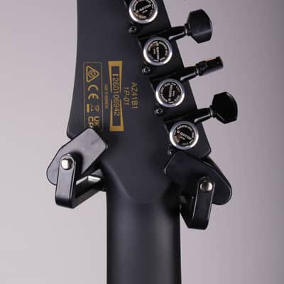 Ibanez AZ41B1 Iron Label Electric Guitar Black Flat w/ DiMarzio Pickups image 8