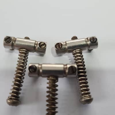 Original 1968 Vintage Fender Telecaster bridge saddles - Barrel type image 1