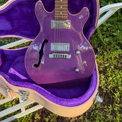 Daisy Rock Retro-H Semi Hollow Mid 2000’s - Metallic Purple Sparkle image 1